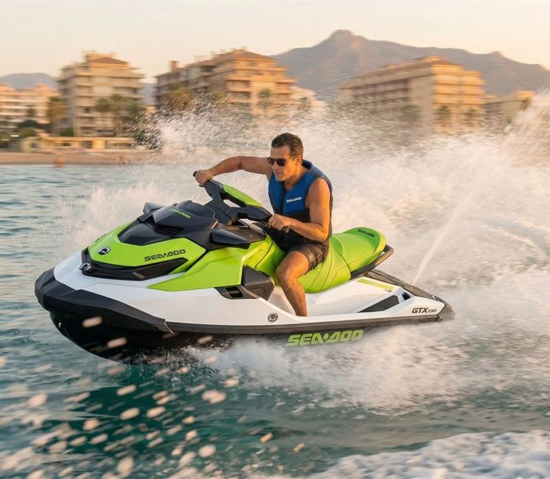 Alquiler de motos de agua en Fuengirola por libre en Jet Ski